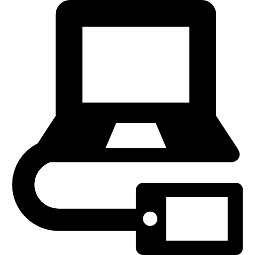 Ноутбук и смартфон  иконка
