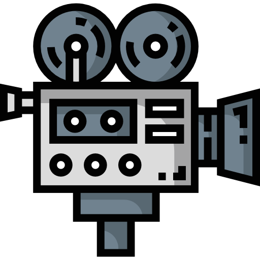 Video camera Detailed Straight Lineal color icon