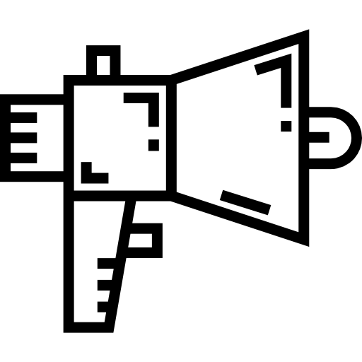 megáfonos Detailed Straight Lineal icono