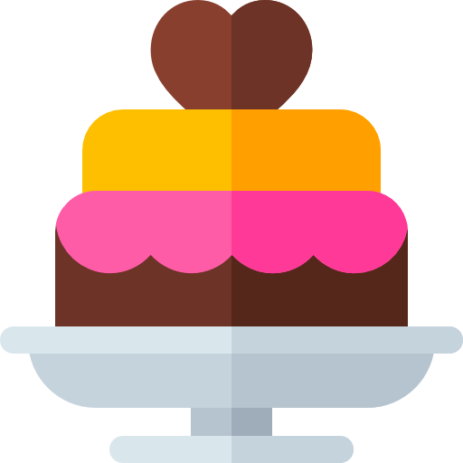 torta nuziale Basic Rounded Flat icona