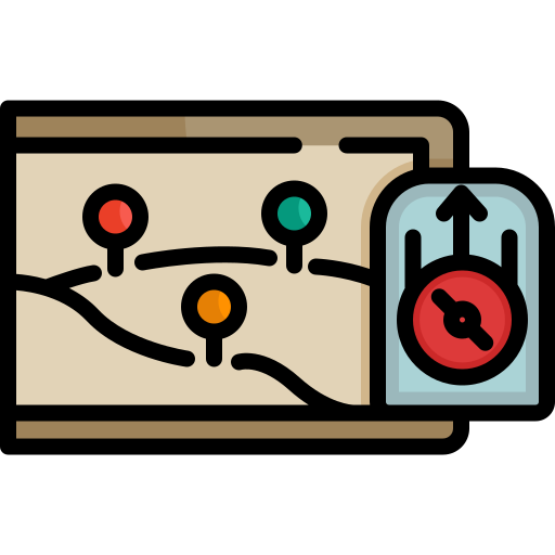 geographisches positionierungs system Special Lineal color icon