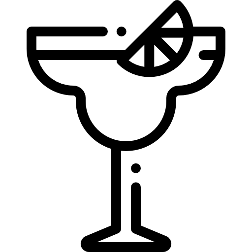 Коктейли Detailed Rounded Lineal иконка
