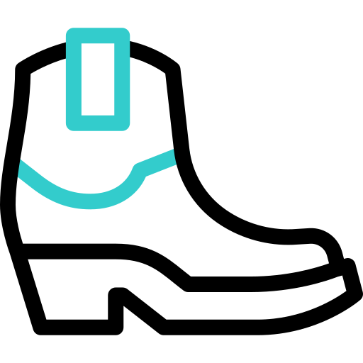 botas de vaquero Basic Accent Outline icono