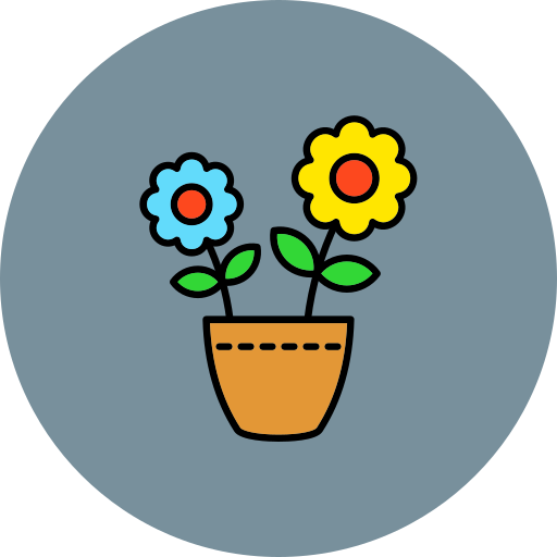 Flower Pot Generic Outline Color icon