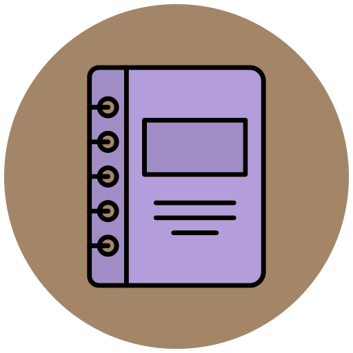 cuaderno Generic Outline Color icono