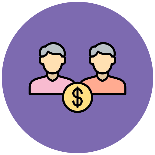 Joint account Generic Outline Color icon
