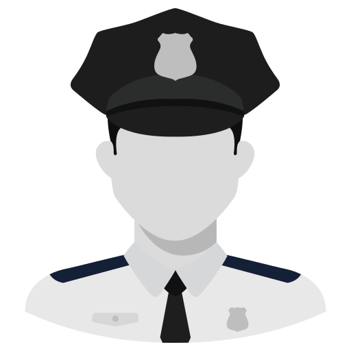 polizia stradale Generic Grey icona