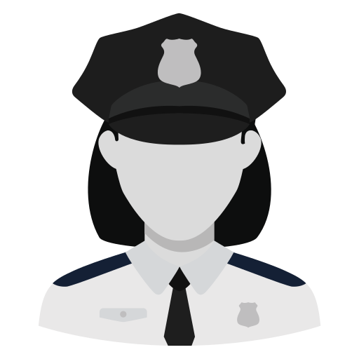 oficial de policía Generic Grey icono