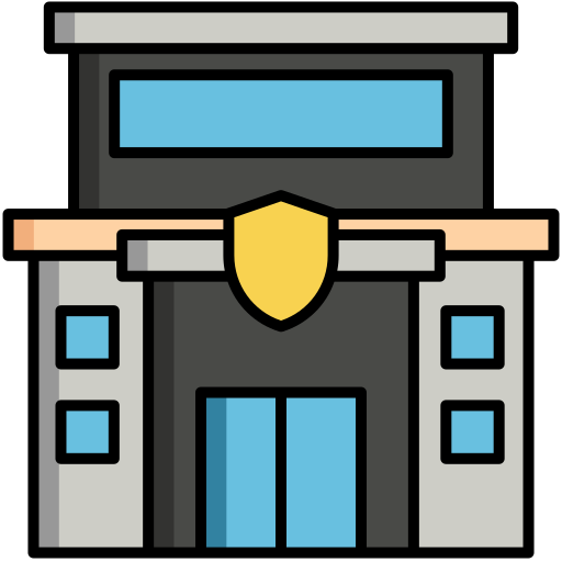 stazione di polizia Generic Outline Color icona