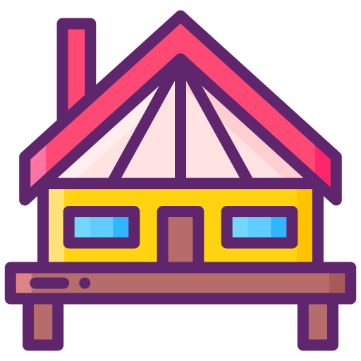 bungalow Generic Outline Color icon