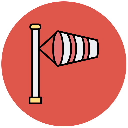 windsack Generic Outline Color icon