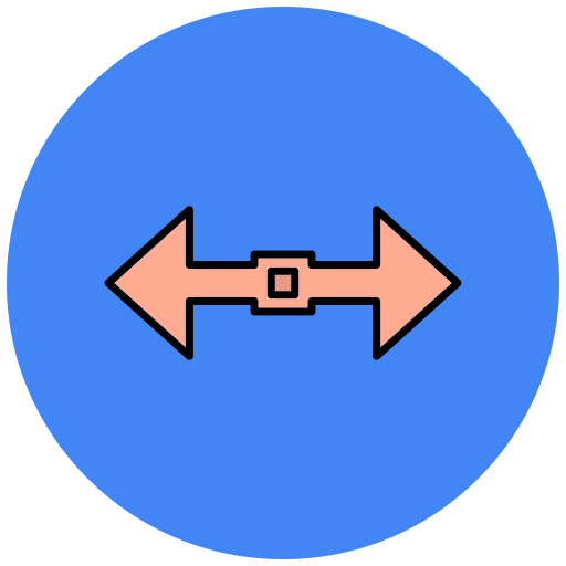 Double Arrow Generic Outline Color icon
