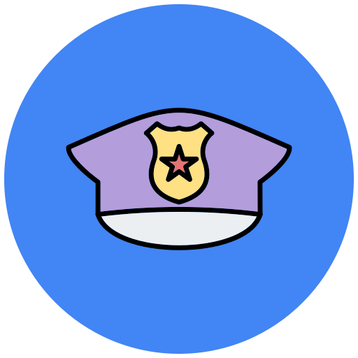 Полицейская шляпа Generic color lineal-color иконка
