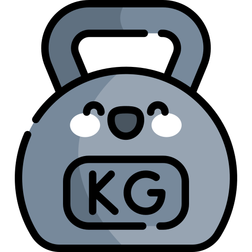 Gym weight Kawaii Lineal color icon