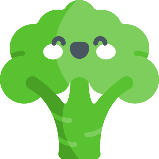 Broccoli Kawaii Flat icon
