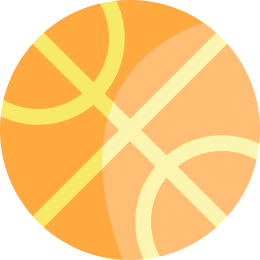 koszykówka Kawaii Flat ikona