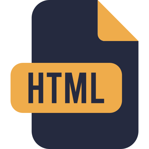 html Generic Flat icono
