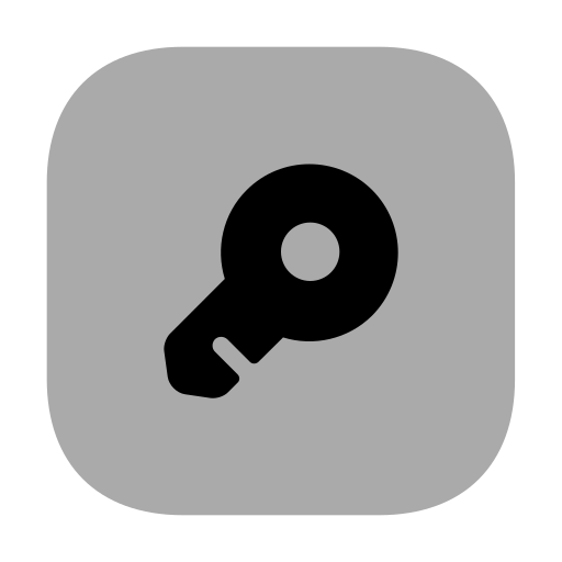 Key Generic Grey icon