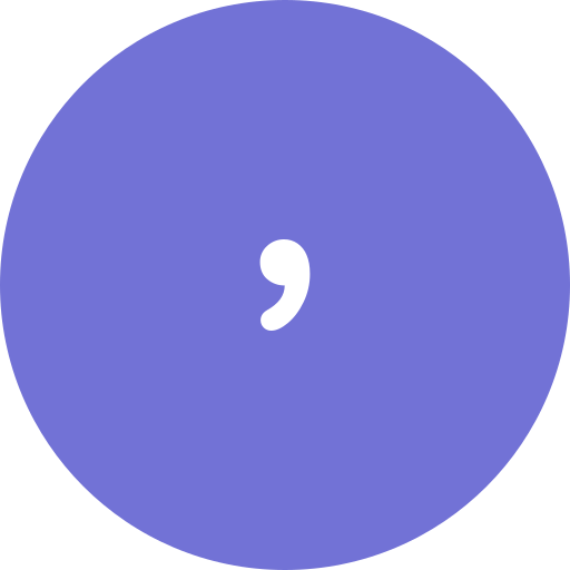 Comma Generic Flat icon