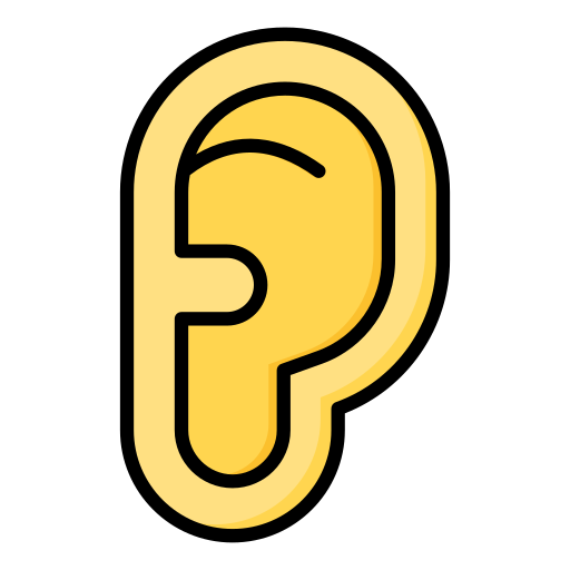 Ear Generic Outline Color icon