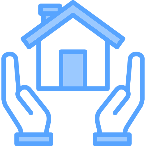 Property insurance Generic Blue icon
