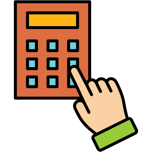 Электронный калькулятор Generic Outline Color иконка
