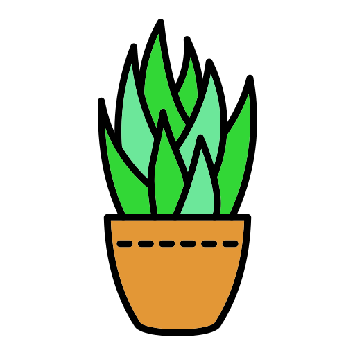 Горшок для растений Generic Outline Color иконка