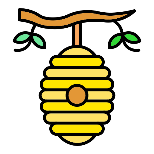蜂の巣 Generic Outline Color icon