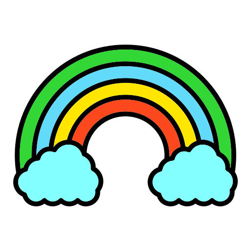 regenboog Generic Outline Color icoon