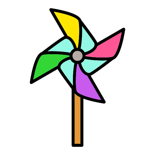 風車 Generic Outline Color icon