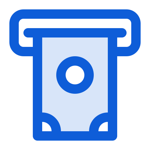 geldabhebung Generic Blue icon