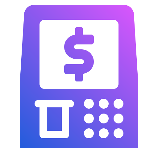 geldautomaat Generic Flat Gradient icoon