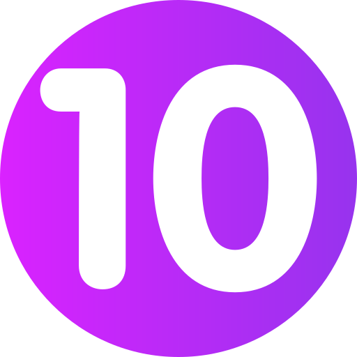 diez Generic Flat Gradient icono