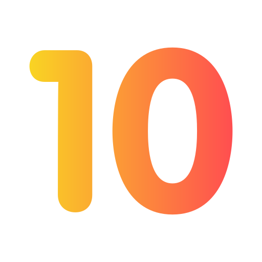 Ten Generic Gradient icon
