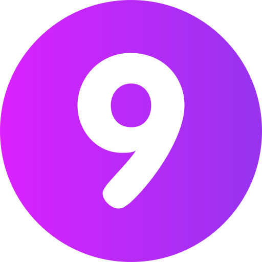 negen Generic Flat Gradient icoon