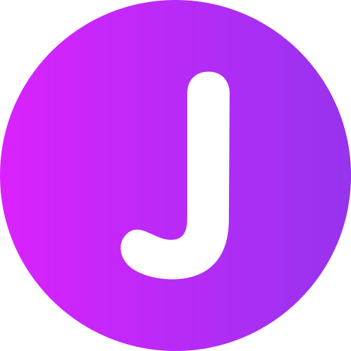 litera j Generic Flat Gradient ikona