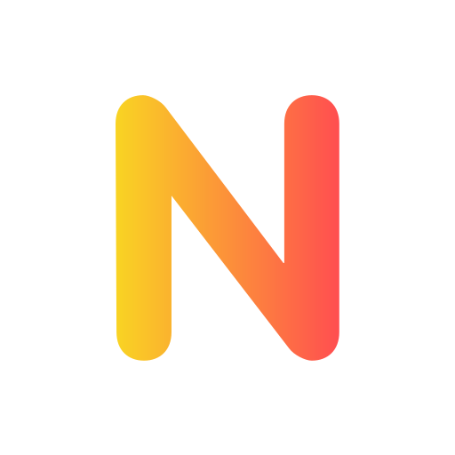 Letter N Generic Gradient icon