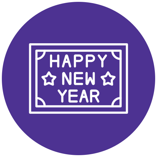 año nuevo Generic Flat icono