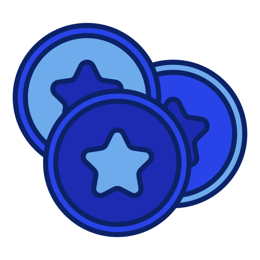 コイン Generic Blue icon