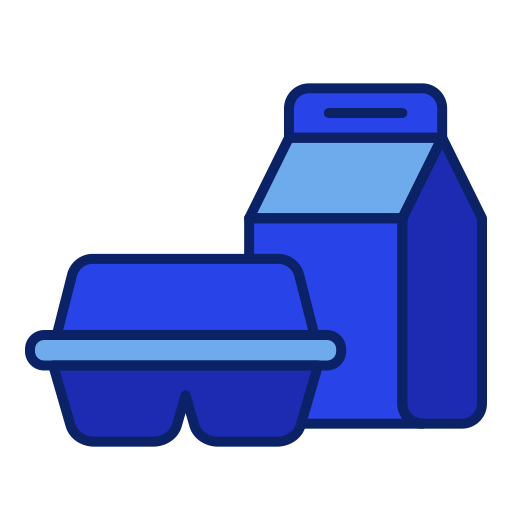 Food package Generic Blue icon