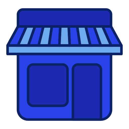 Food Store Generic Blue icon