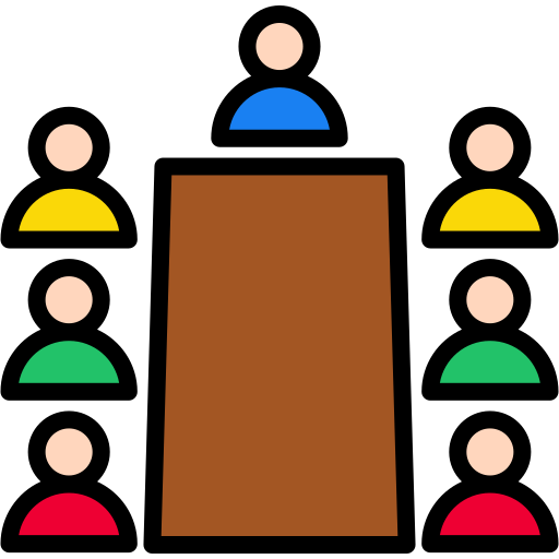 회의 Generic Outline Color icon