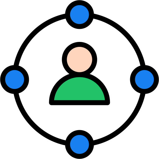 社交 Generic Outline Color icon