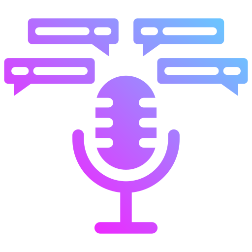 podcast Generic Flat Gradient ikona
