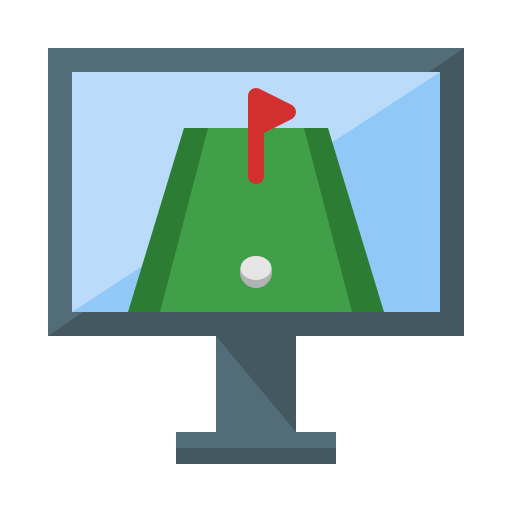 juego de golf Generic Flat icono