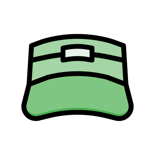 Visor cap Generic Outline Color icon