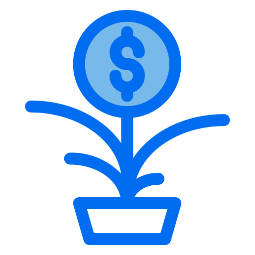 albero di soldi Generic Blue icona
