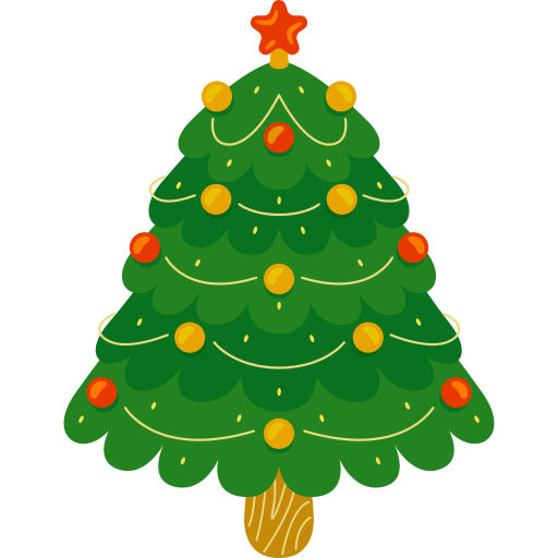 kerstboom Generic Flat icoon