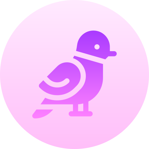 duif Basic Gradient Circular icoon