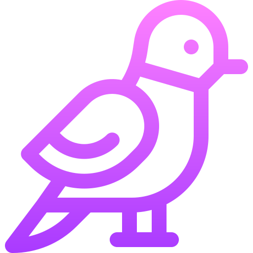 비둘기 Basic Gradient Lineal color icon
